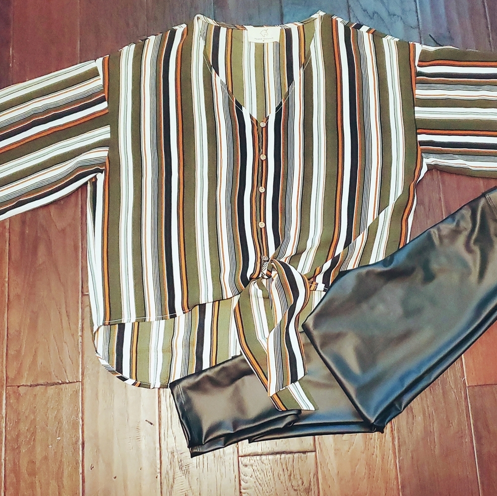Hyped Unicorn Striped Button-Down - Picture 1 of 1
